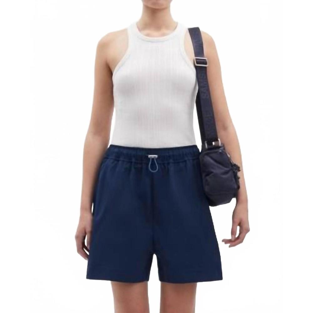 NEW SAMSOE salulu hight waist shorts in pageant blue